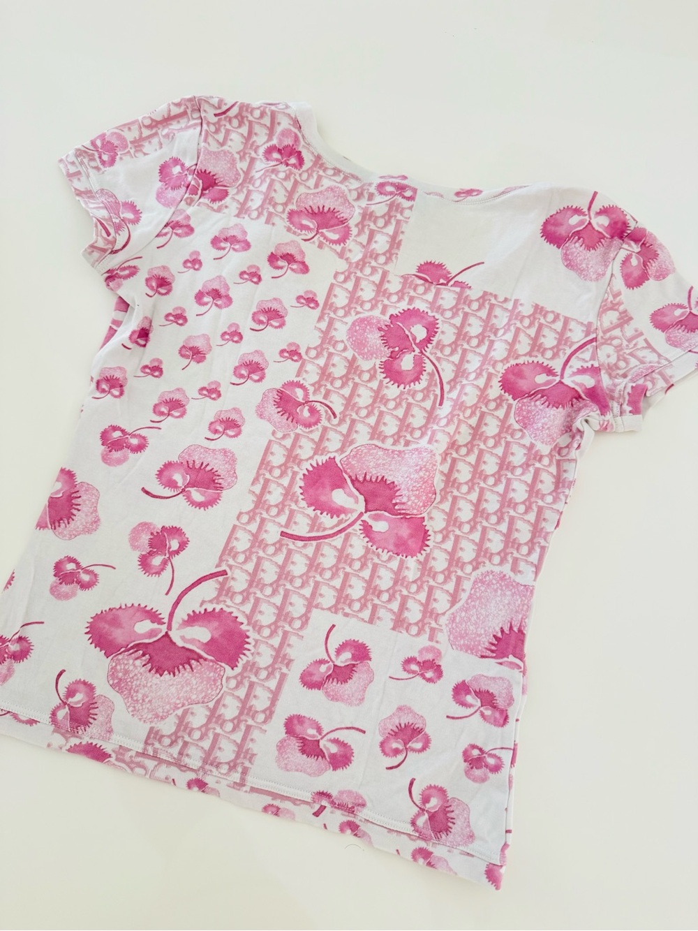 RARE 🍒Vintage Authentic Dior Galliano pink Diorissimo Top - Picture 4 of 4
